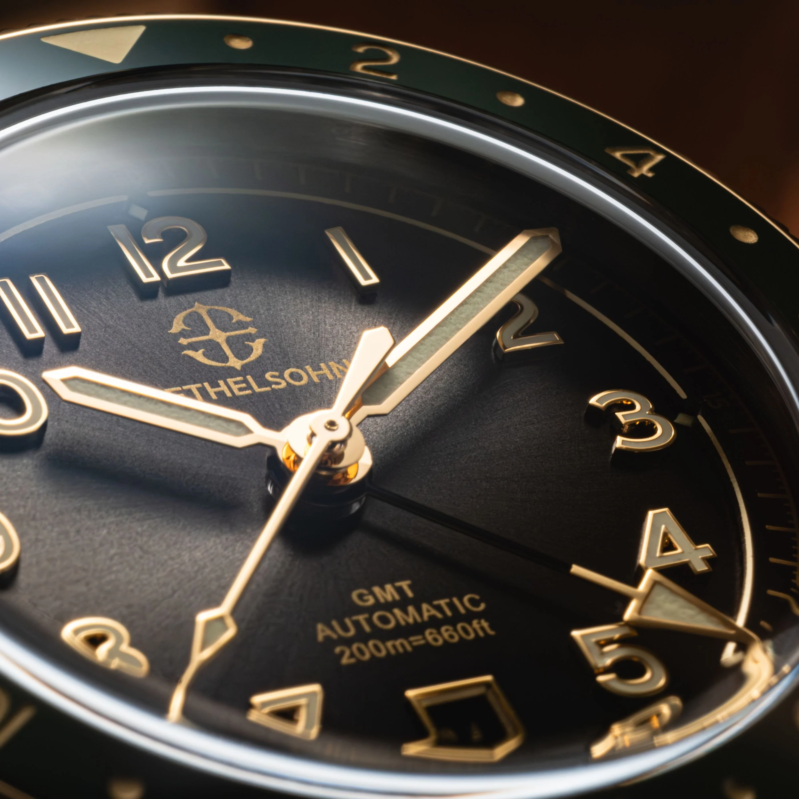 Aethelgard Horizon Luxury Automatic Dial Close Up