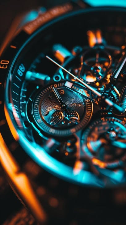 Horology engineering close up